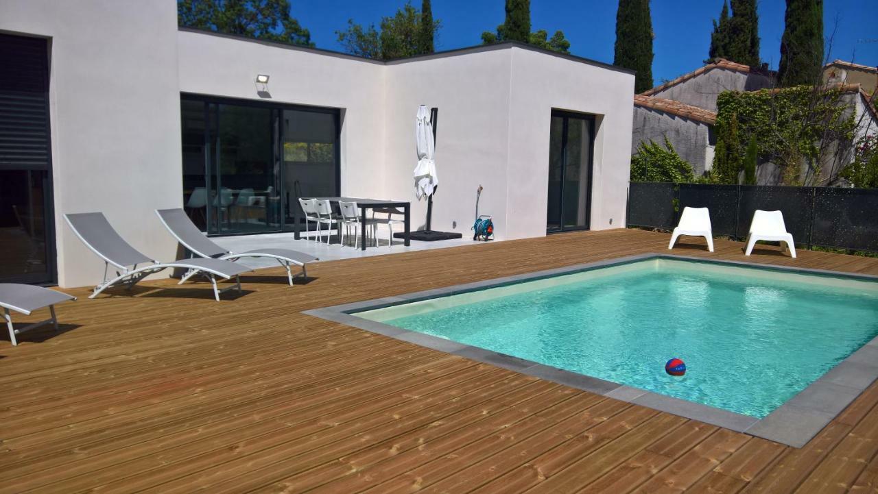 Villa Piscine Sud France Verzeille Eksteriør billede